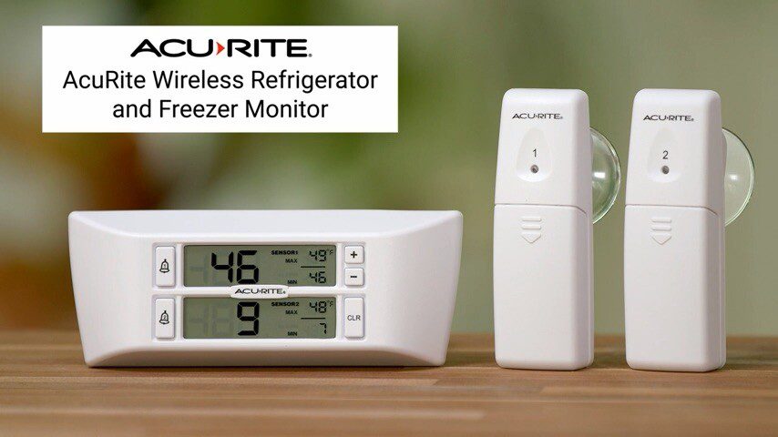 Refrigerator Freezer Thermometer Wireless Digital Sensor Alarm